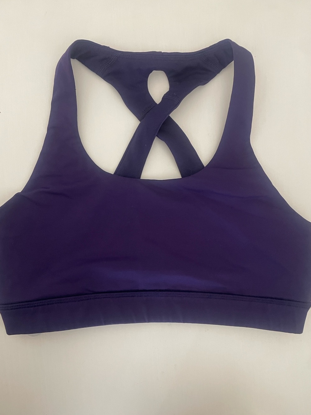lululemon athletica Purple Crisscross Back Sports Bra, Size 6
